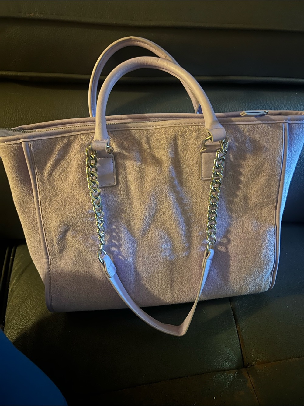 Juicy Couture Light Pink Tote with Gold Chain Handles - Picture 2 of 2